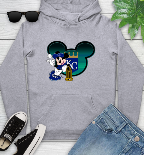 MLB Kansas City Royals The Commissioner's Trophy Mickey Mouse Disney Youth Hoodie 6