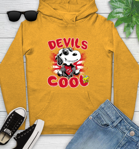 NHL Hockey New Jersey Devils Cool Snoopy Shirt Youth Hoodie 2