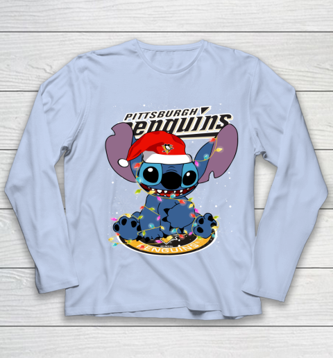 Pittsburgh Penguins NHL Hockey noel stitch Christmas Youth Long Sleeve 5