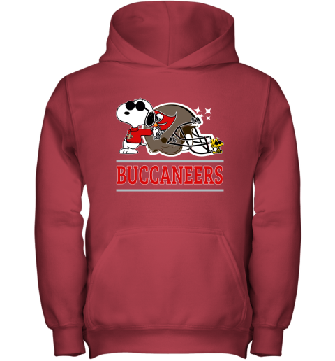 Youth Red Tampa Bay Buccaneers Logo Pullover Hoodie