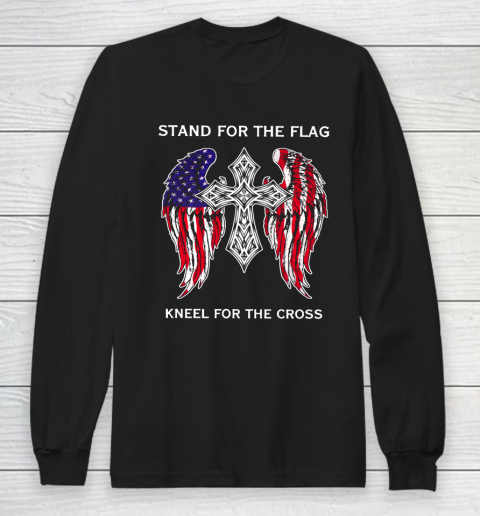 David Dorn Stand for the Flag kneel for the Cross Long Sleeve T-Shirt