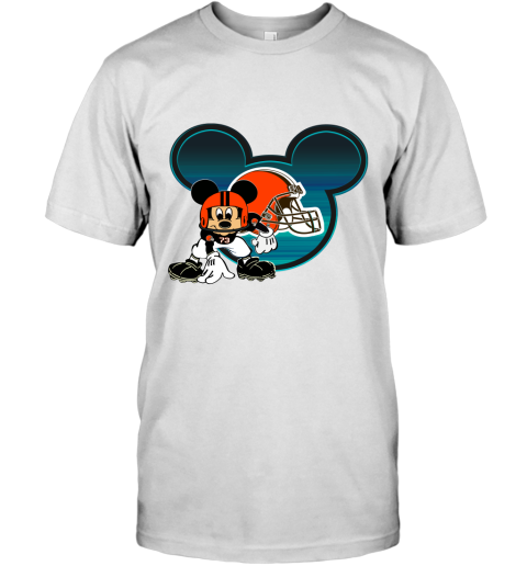 NFL Cleveland Browns Mickey Mouse Disney Football T Shirt