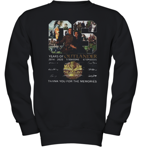 06 Years Of Outlander 2014 2020 Signatures Youth Sweatshirt