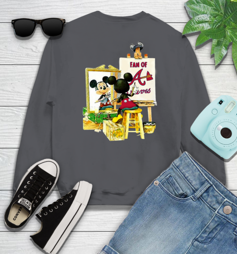 MLB Baseball Atlanta Braves Mickey Drawing Shirt 30