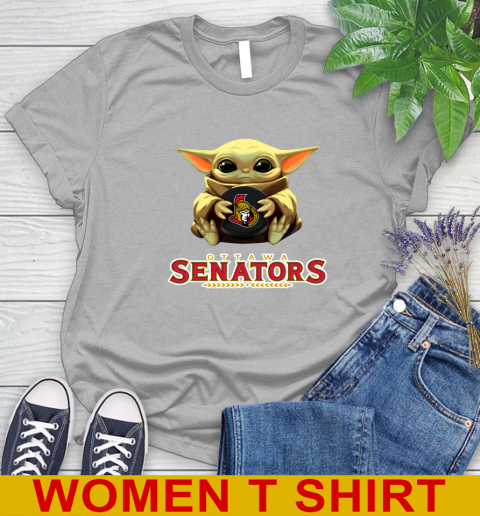 NHL Hockey Ottawa Senators Star Wars Baby Yoda Shirt 93
