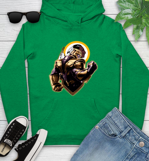 NFL Thanos Avengers Endgame Football Sports Washington Redskins Youth Hoodie 7