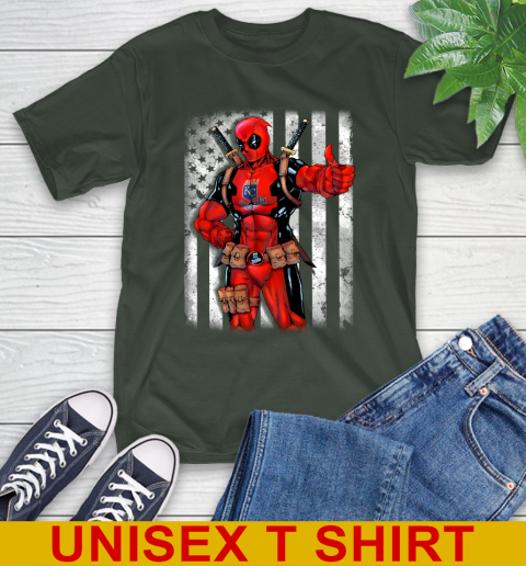 MLB Baseball Kansas City Royals Deadpool American Flag Shirt T-Shirt 6