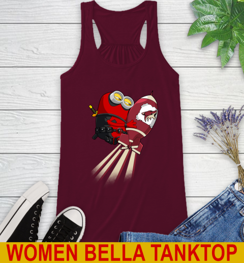 NHL Hockey Arizona Coyotes Deadpool Minion Marvel Shirt Racerback Tank 2