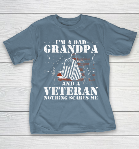 Grandpa Funny Gift Apparel  I'm A Dad Grandpa Veteran Father's Day S T-Shirt 16