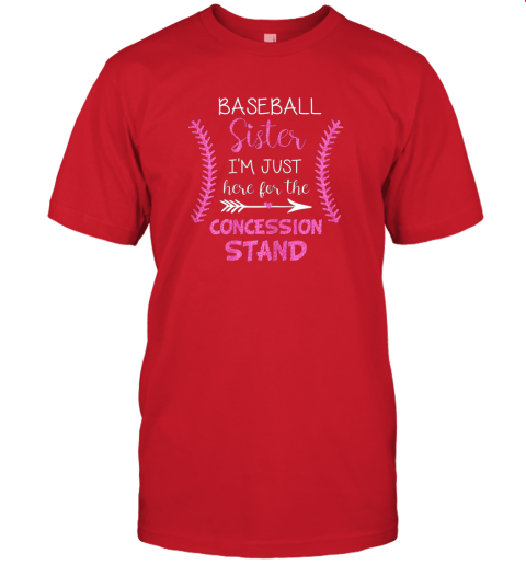 e9wa new baseball sister shirt i39 m just here for the concession stand jersey t shirt 60 front red