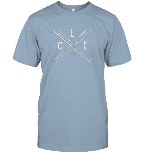 2t5w vintage cleveland baseball shirt cleveland ohio jersey t shirt 60 front light blue