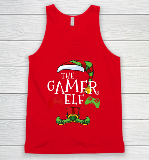 Gamer Elf Family Matching Christmas Funny Gaming Pajama Tank Top 5