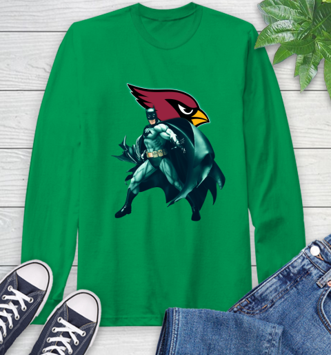 NFL Batman Football Sports Arizona Cardinals Long Sleeve T-Shirt 7