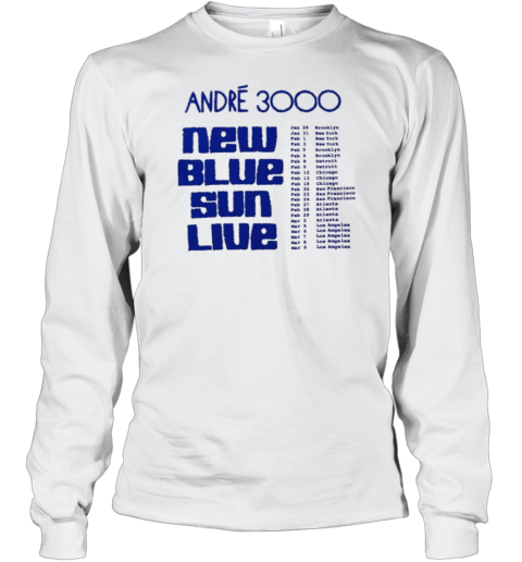 Andre 3000 New Blue Sun Live Tour 2025 Long Sleeve T-Shirt