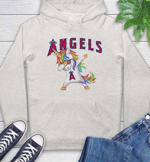 Los Angeles Angels MLB Baseball Funny Unicorn Dabbing Sports Hoodie 12
