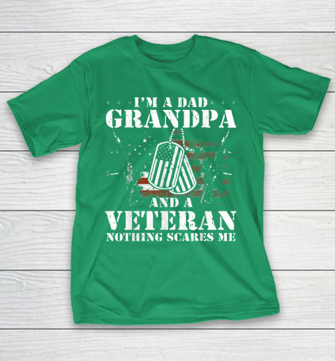 Grandpa Funny Gift Apparel  I'm A Dad Grandpa Veteran Father's Day S T-Shirt 15