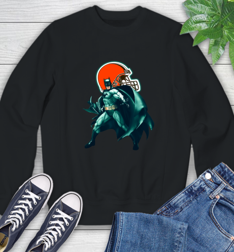 NFL Batman Football Sports Cleveland Browns Sweatshirt 2