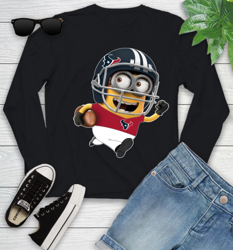 NFL Houston Texans Minions Disney Football Sports Youth Long Sleeve 2