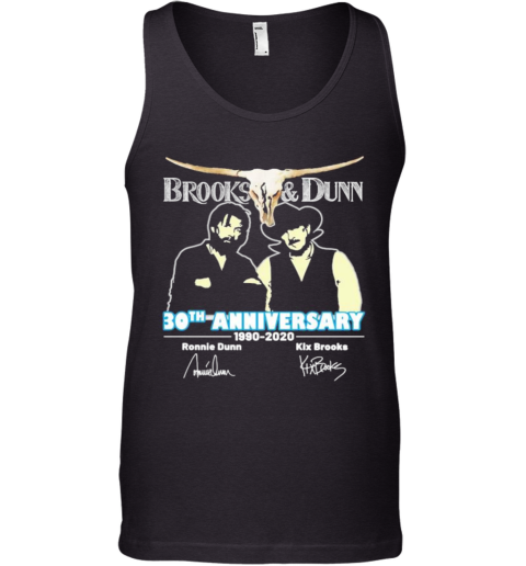 Brooks And Dunn 30Th Anniversary 1990 2020 Thank You For The Memories Signatures Tank Top