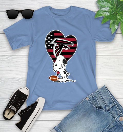 Atlanta Falcons NFL Football The Peanuts Movie Adorable Snoopy Youth T-Shirt 11
