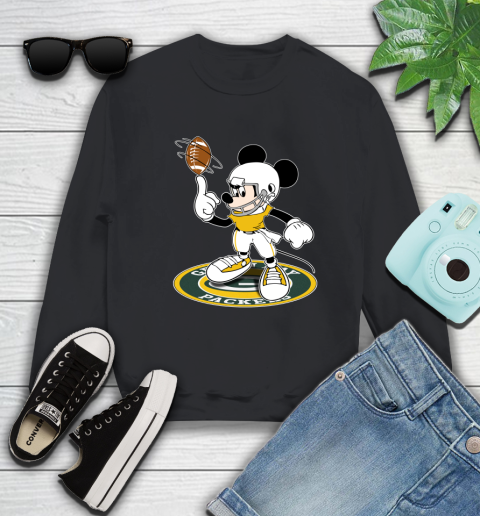 NFL Football Green Bay Packers Cheerful Mickey Disney Shirt Sweatshirt