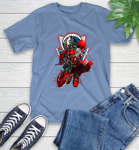 NBA Deadpool Marvel Comics Sports Basketball Dallas Mavericks T-Shirt 11