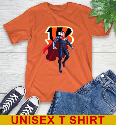 NFL Superman DC Sports Football Cincinnati Bengals T-Shirt 5