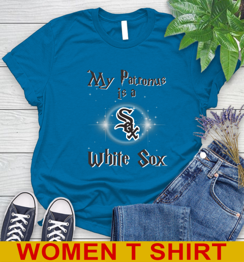 MLB Baseball Harry Potter My Patronus Is A Chicago White Sox Women's T-Shirt 8
