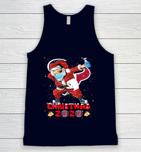 Houston Texans Funny Santa Claus Dabbing Christmas 2020 NFL Tank Top 2