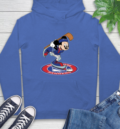 NHL Hockey New York Rangers Cheerful Mickey Disney Shirt Hoodie 9