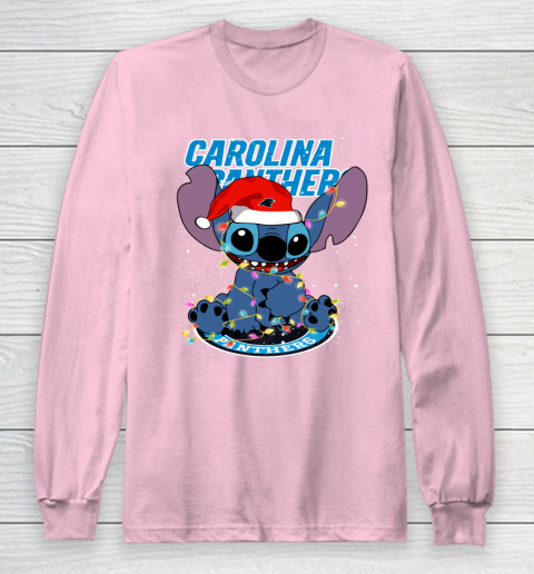 Carolina Panthers NFL Football noel stitch Christmas Long Sleeve T-Shirt 6