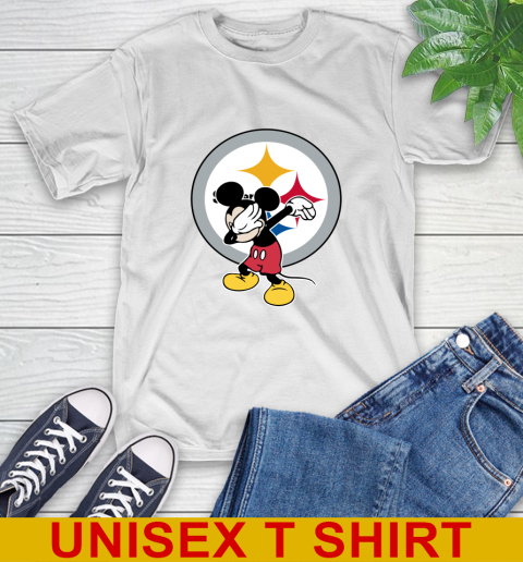 Pittsburgh Steelers NFL Football Dabbing Mickey Disney Sports T-Shirt