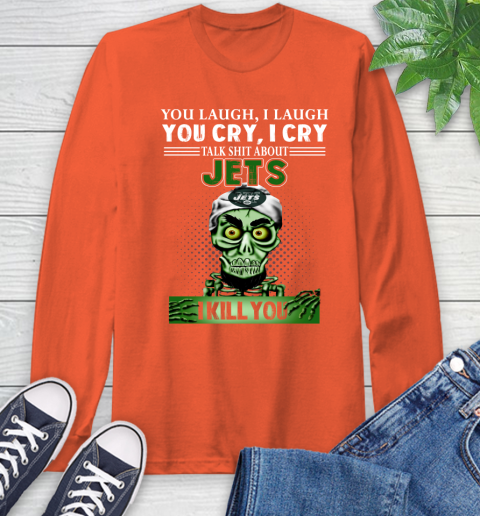 NFL Talk Shit About New York Jets I Kill You Achmed The Dead Terrorist Jeffrey Dunham Football Long Sleeve T-Shirt 4
