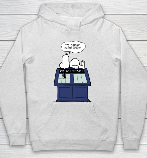 Doctor Who Shirt Snoopy Comfier On The Upside Hoodie