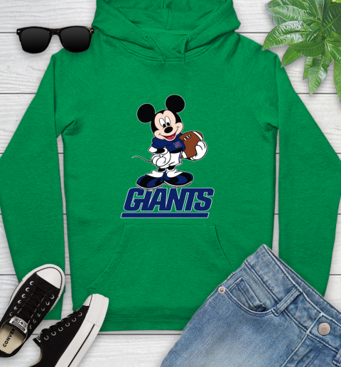 NFL Football New York Giants Cheerful Mickey Mouse Shirt Youth Hoodie 7
