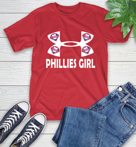 MLB Philadelphia Phillies Under Armour Baseball Sports T-Shirt 11