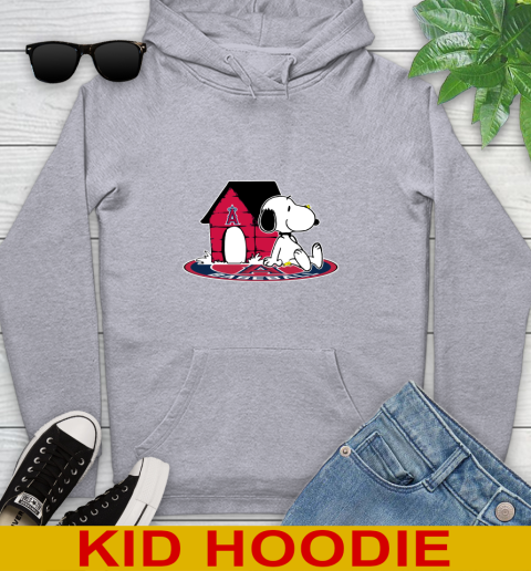 MLB Baseball Los Angeles Angels Snoopy The Peanuts Movie Shirt Youth Hoodie 6