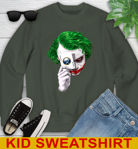 Buffalo Sabres NHL Hockey Joker Card Shirt Youth Sweatshirt 8