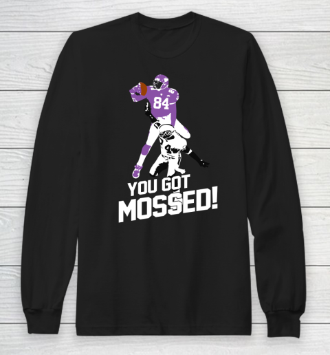 You Got Mossed Funny Football Long Sleeve T-Shirt