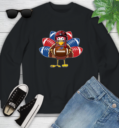 Buffalo Bills Turkey Thanksgiving Day Youth Sweatshirt 2