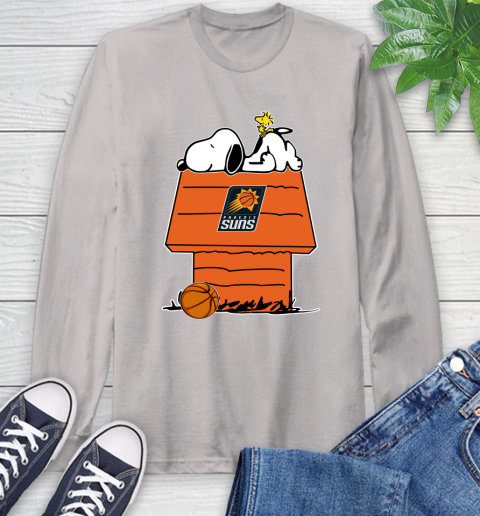 Phoenix Suns NBA Basketball Snoopy Woodstock The Peanuts Movie Long Sleeve T-Shirt 12