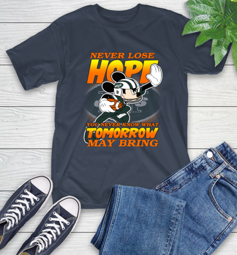 New York Jets NFL Football Mickey Disney Never Lose Hope T-Shirt 3