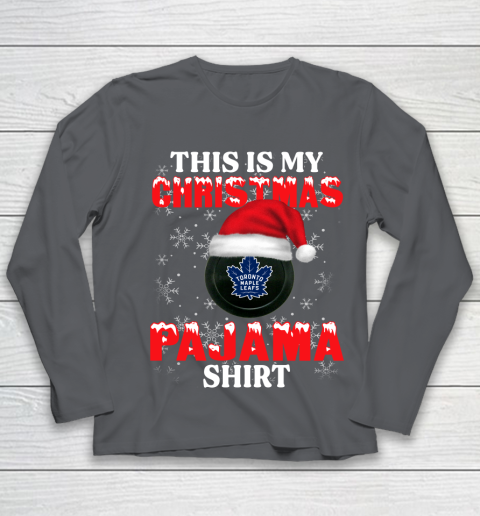 Toronto Maple Leafs This Is My Christmas Pajama Shirt NHL Youth Long Sleeve 6
