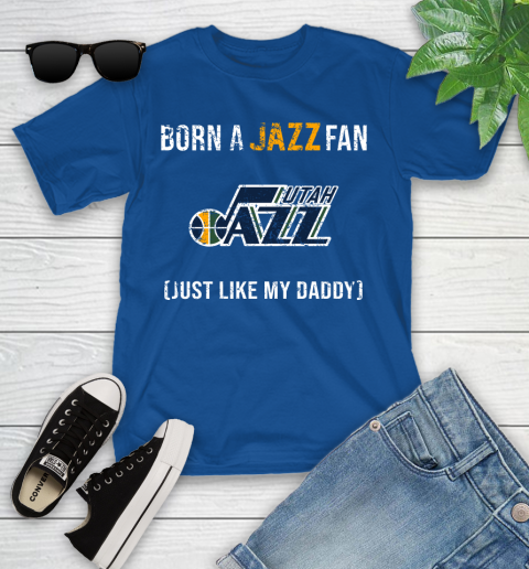 NBA Utah Jazz Loyal Fan Just Like My Daddy Basketball Shirt Youth T-Shirt 10
