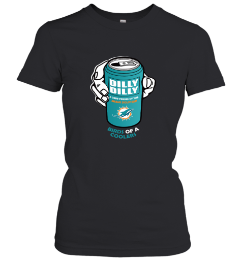 Bud Light Dilly Dilly! Miami Dolphins Birds Of A Cooler Women's T-Shirt