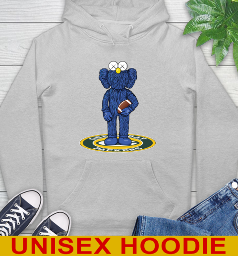NFL Football Green Bay Packers Kaws Bff Blue Figure Shirt Hoodie 6