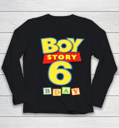 Toy Blocks Boy Story 6 Year Old Birthday Youth Long Sleeve