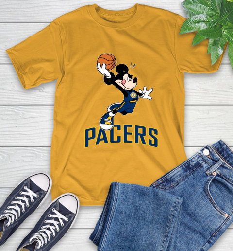 NBA Basketball Indiana Pacers Cheerful Mickey Mouse Shirt T-Shirt 3