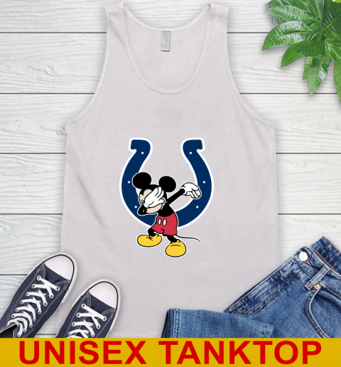 Indianapolis Colts NFL Football Dabbing Mickey Disney Sports Tank Top