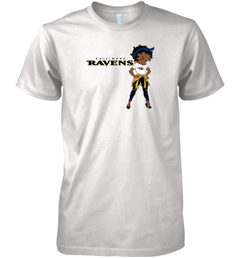 Betty Boop Baltimore Ravens Premium Men's T-Shirt